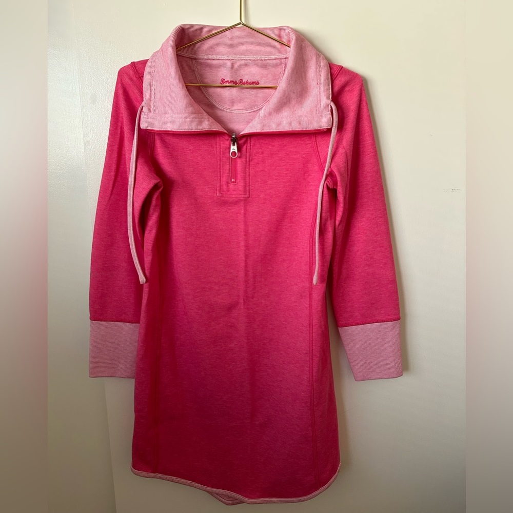 EUC Tommy Bahama Half-Zip Pullover Dress